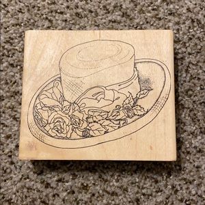 Rosy Hat Rubber Stamp